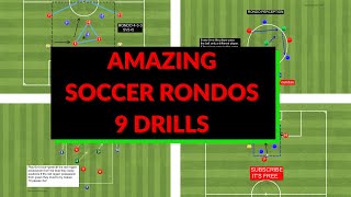 📌Best Soccer Rondo Drills  9 Amazing Drills To Help Your Team Keep The Ball [upl. by Syl]