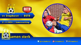 vv Staphorst  DETO  2192024  Samenvatting [upl. by Diana]