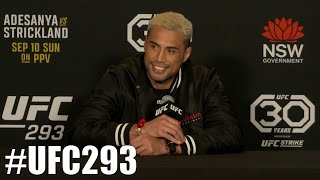 UFC 293 Carlos Ulberg on Fighting Da Woon Jung [upl. by Nirtiak]