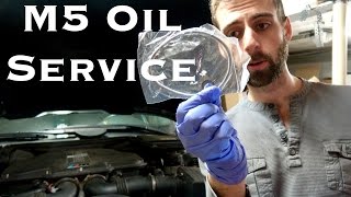 BMW E39 M5 Oil Change  2001 Carbon Black [upl. by Ion]