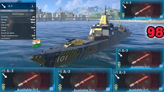 JL3 Missile upgrade full and gameplay walkthrough part 98 Modern Warship modernwarships warship [upl. by Yeslehc708]