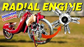 Popular in Its Time This Radial Engine Attached to the Motorcycle [upl. by Nikolia864]