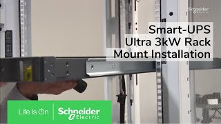 APC SmartUPS Ultra 3kW  How to Install the UPS in Rackmount Position [upl. by Ermeena322]