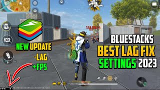 Free Fire pc Lag amp Fps Drop Fix Settings  Bluestacks 514 New Update Lag Fix  free fire emulator [upl. by Ennahteb]