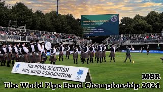 Shotts amp Dykehead Caledonia PB  Grade 1 MSR  World Pipe Band Championship 2024 [upl. by Petula]