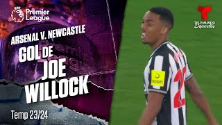 Goal Joe Willock  Arsenal v Newcastle 2324  Premier League  Telemundo Deportes [upl. by Anor]