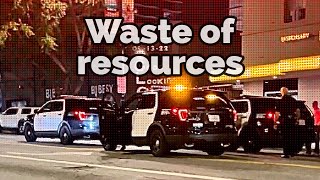 RIDICULOUS Why So Many LAPD Cops to Handle a Property Crime [upl. by Brice]