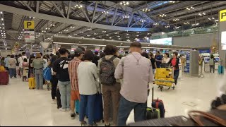 Bangkok Airport Departure Process International Flight 2024 4K [upl. by Cired548]