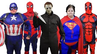 Superheroes vs Michael Myers [upl. by Rorrys]