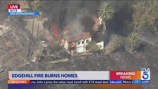 San Bernardino Edgehill Fire burns multiple homes [upl. by Sarah132]