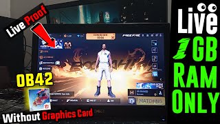 😍Live Proof 1GB Ram Free Fire OB42 Emulator is Here  NO VT  Fix OpenGL  Dual Core PC [upl. by Lynda194]