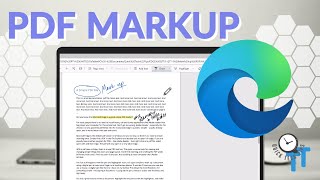 How to MARKUP A PDF using Microsoft EDGE [upl. by Goodman111]