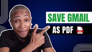 How to Save Gmail as PDF [upl. by Llecrep]