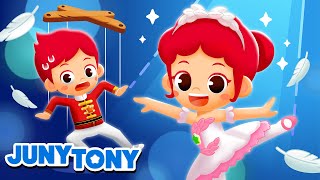 Ballerina Ballerino 🩰💖  Ballet Dancers  Kids Ballet Song  Job amp Occupation Songs  JunyTony [upl. by Aniloj]