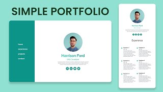 Simple Personal Portfolio Website with React amp Tailwind  Step by Step Tutorial [upl. by Umberto]