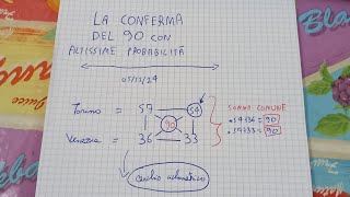 SPIEGATA LA CONFERMA DEL 90 SU TORINO VENEZIA  seguitele fino a sabato 16 novembre [upl. by Ogaitnas]