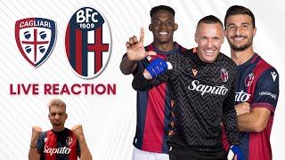 Cagliari  BOLOGNA  LIVE REACTION [upl. by Eojyllib]