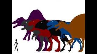 accurate theropod dinosaur size comparison 2 [upl. by Ragnar]