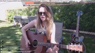 Tom Petty and the Heartbreakers  American Girl JordinLaine Live Acoustic Cover [upl. by Akanke]