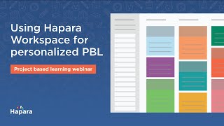 Using Hapara Workspace for personalized PBL [upl. by Benia]