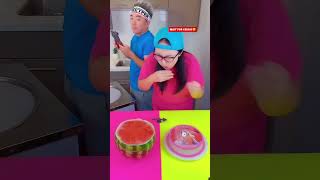 Barbie cake vs watermelon ice cream challenge  funny barbie [upl. by Amanda]