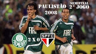 Palmeiras 2 x 0 São Paulo  Campeonato Paulista 2008  Gols [upl. by Ardnuhsal813]