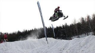 Snocross StHenri et la course des Vieux Pots  AMS Motoneige [upl. by Ansilma]