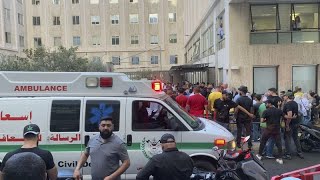 Lebanon says 8 killed and over two thousand wounded by exploding pagers [upl. by Alracal1]