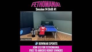 FETHOMANIA 14 Drill 1  Serve short game flip with defense to offense wait function [upl. by Arreit]