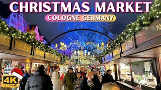 Magical Cologne Christmas Market walking tour 🇩🇪 🎄 [upl. by Kelsy]