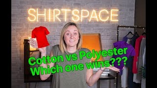 Cotton vs Polyester  Which is better polyester or cotton tshirts [upl. by Far]