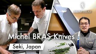 Leading Japanese Knife Expert Meets a Legendary French Chef  Michel BRAS Knives [upl. by Melitta418]