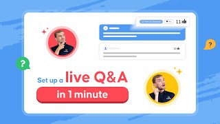 1 Minute How to Set Up a Live QampA  AhaSlides [upl. by Esilegna636]