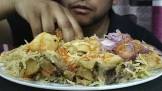 😍ASMR EATING SPICY 🥵 MURADABADI CHICKEN 🍗BIRYANI WITH ONION 🌰  BIG BITES  EATING SHOW  MUKBANG 😋 [upl. by Eustasius]