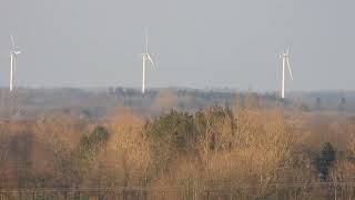 of a windmill to right turned in two different directions in wind by Ikast 932024 on timelapse [upl. by Odraboel]