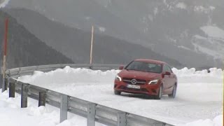 2014 Mercedes Benz CLA 250 TEST DRIVE in Snow [upl. by Morra]