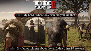 The Gangs Reaction to Arthurs Hunting of Legendary Animals  RDR2 [upl. by Eyram]