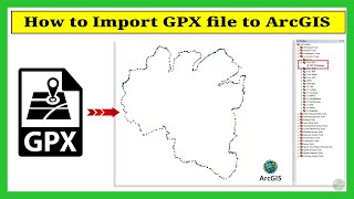 Add GPX file to ArcGIS  GPS data into Arcgis [upl. by Schmeltzer]