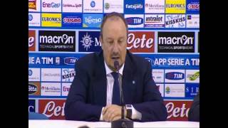 NapoliMilan 31  La conferenza stampa di Benitez e Seedorf 080214 [upl. by Adlin252]