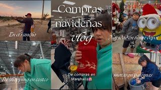 Compras Navideñas en Marshallscostohomedepot🎄vlog familiarTiendas baratos para comprar Deco🤶 [upl. by Yemerej]