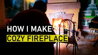 How I Make Cozy Fireplace Videos Behind the Scenes [upl. by Giff]