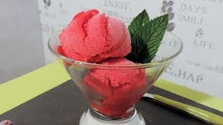 Recette du sorbet à la framboise  Williams Kitchen [upl. by Gariepy284]