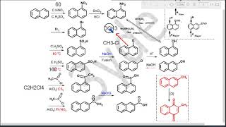 Organic Chemistry  Polynuclear compounds  Naphthalene Reactions [upl. by Asit903]