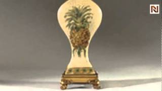 Table Lamp  hand painted ceramic by Bassett Mirrorl2288t [upl. by Lahcym]