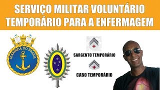 SERVIÇO MILITAR VOLUNTÁRIO TEMPORÁRIO PARA AUXILIARES E TÉCNICOS EM ENFERMAGEM [upl. by Judith]