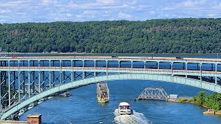 LIVE CAM Amtrak 🚅 Hudson River Scenic View Sunset amp City Sounds [upl. by Arahsak]