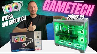 Yeni Gametech Prime V2 Akvaryum Kasam Ve Gametech Hydra 240mm RGB Sıvı Soğutucum [upl. by Gonta]