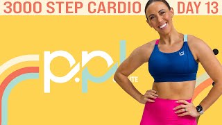 3000 Steps Cardio Workout FOR ALL FITNESS LEVELS  No Equipment Needed  PPL  Day 13 [upl. by Nnylecyoj431]