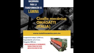 Cizalla mecanica OMAGATTI 2530 x 5 mm [upl. by Silloh]