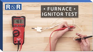 Robertshaw  41402N  Continuity Test Gas Furnace Ignitor [upl. by Alled820]